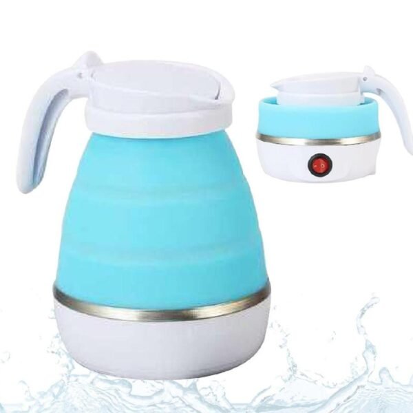 Travelling Folding Kettle Electric Silicone Foldable Water Kettles Compression Leak Proof Portable Mini Kettle