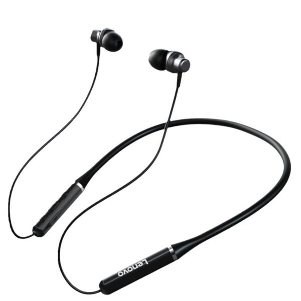 Lenovo HE05x Sports Magnetic Wireless Earphones - Black - Image 2