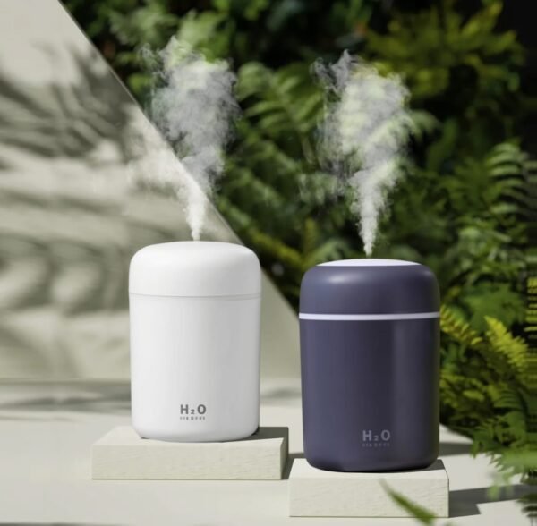 300ml Portable LED light Spray Humidifier Spray Mist Aroma Essential Oil Diffuser USB h2O Mini Car Air Humidifier - Image 3